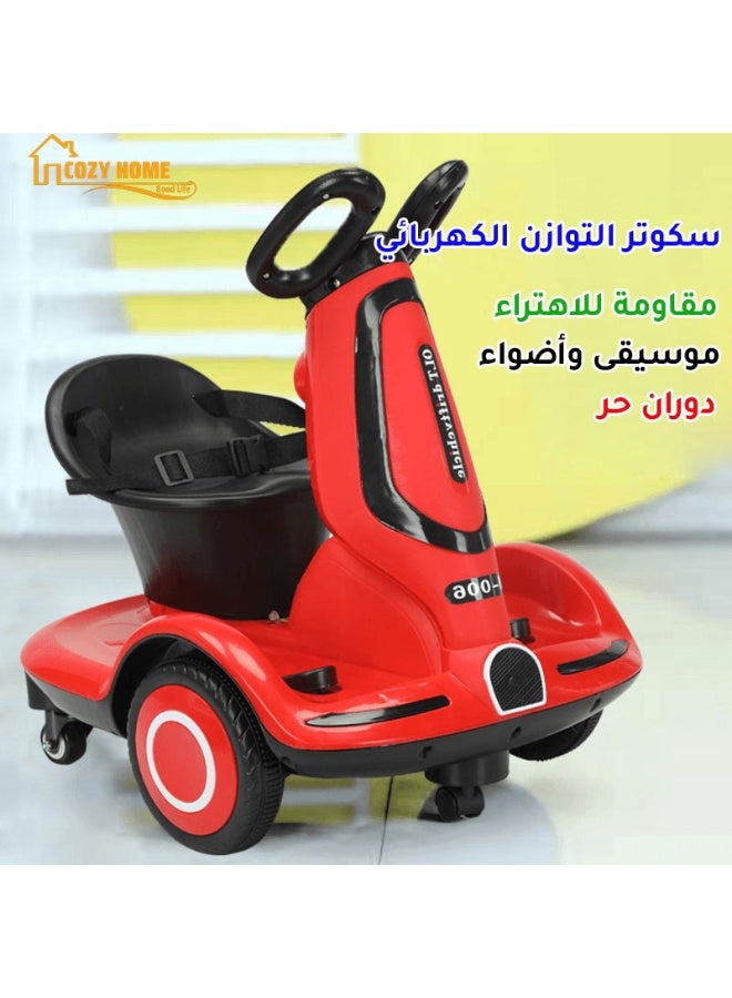 Kids Electric Balance Bike for Ages 3–6, Indoor Ride-On with Music & LED Lights - Image 2